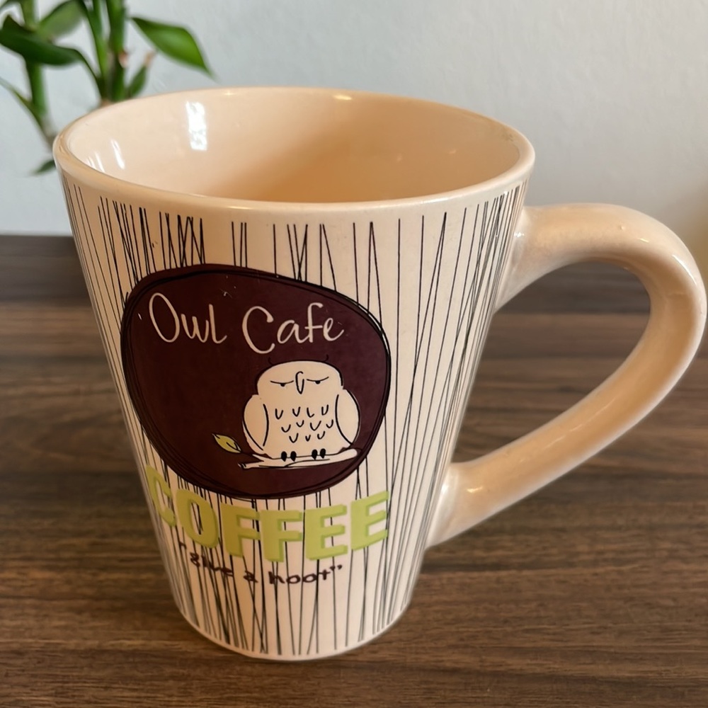 Owl Cafe Coffee 15 oz coffee mug 🦉🤎